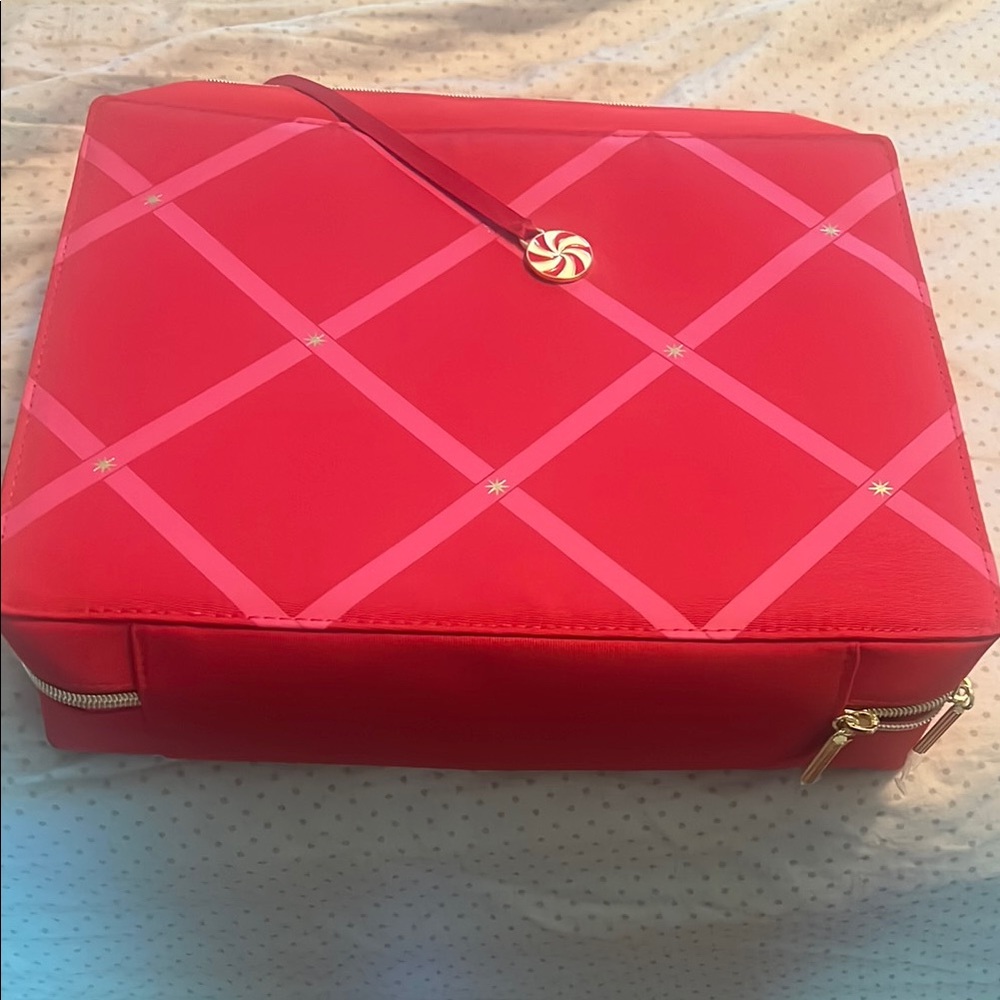 Estee Lauder Red and Pink Cosmetic Bag